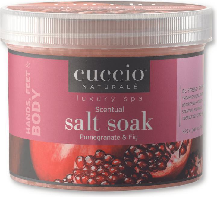 Cuccio Scentual Salt Soak - Pomegranate & Fig (Badepralinen)