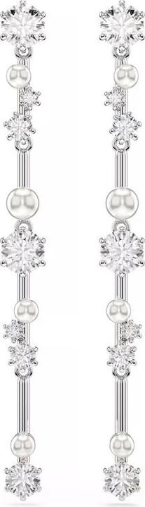Swarovski Constella Drop Ohrhänger Kristallperle Rundschliffe Weiss (Swarovski Metall)