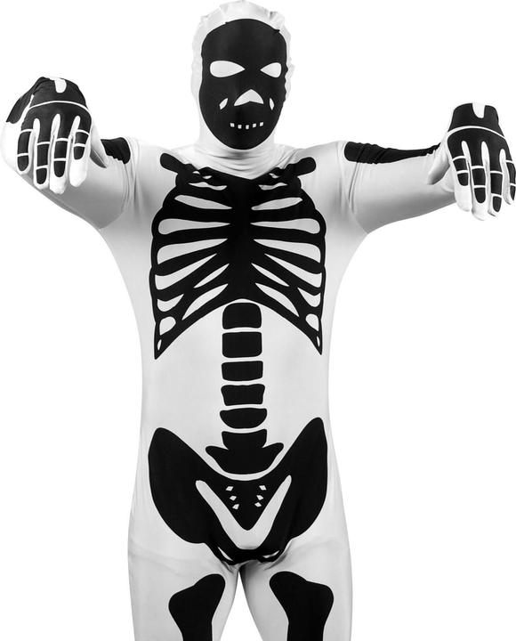 Produktbild Morphsuits Ganzkörperkostüm Skelett weiss (L)