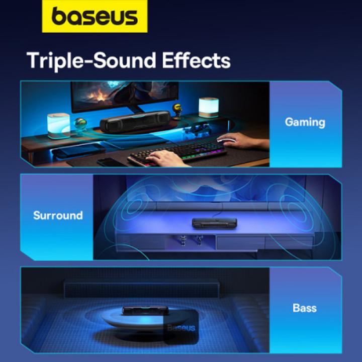 Actual product image Baseus Mini Soundbar AeQur DS10 (black) (20 W)