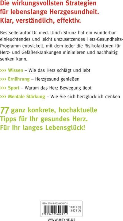 Produktbild 77 Tipps für ein gesundes Herz (Deutsch, Ulrich Strunz, 2019)