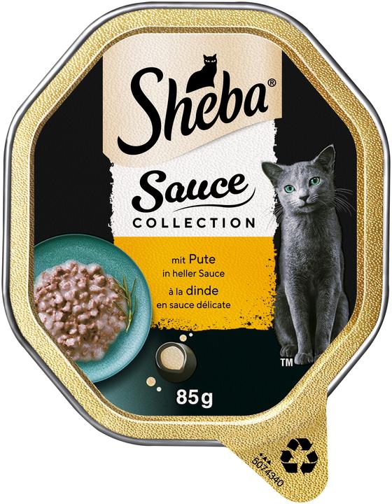Produktbild Sheba Schale Sauce Spéciale mit Putenhäppchen in heller Sauce 85g (1870 g)