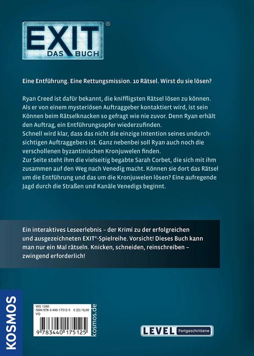 Produktbild Kosmos EXIT® - Das Buch: Der Löwe von San Marco (Deutsch, Inka Brand, Markus Brand, Jens Baumeister, 2022)