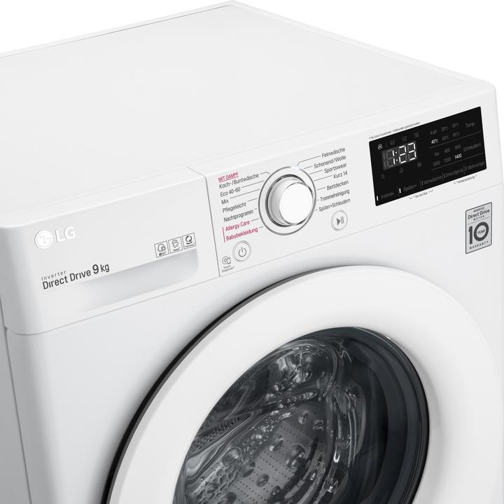 Produktbild LG Waschmaschine F4WV309S0 Fassungsvermögen 9 kg 1400 U/min (9 kg, Links)