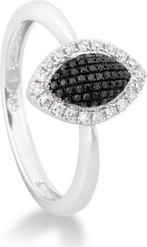Produktbild Breuning RING - BRILLANT SCHWARZ/Brill. 0,23 Ct. N/p1 (64, 585/14 K Gold)