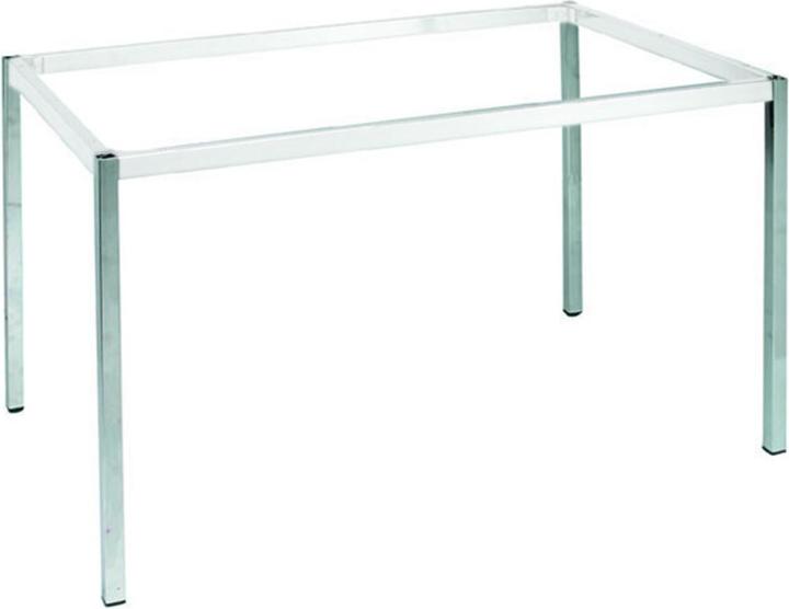Hüba Garniture de 4 pieds tables chromés, hau