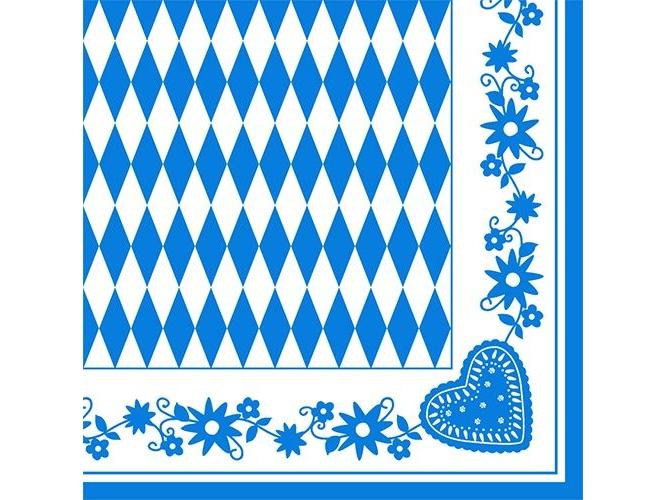 Produktbild Papstar Bayrisch Blau (50 x, 40 x 40 cm)
