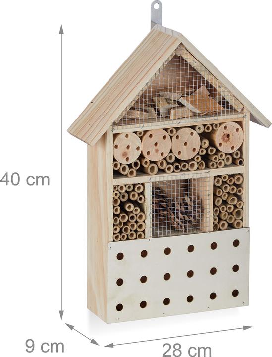 Produktbild Relaxdays Insektenhotel (Marienkäfer, Wildbienen, Florfliegen)