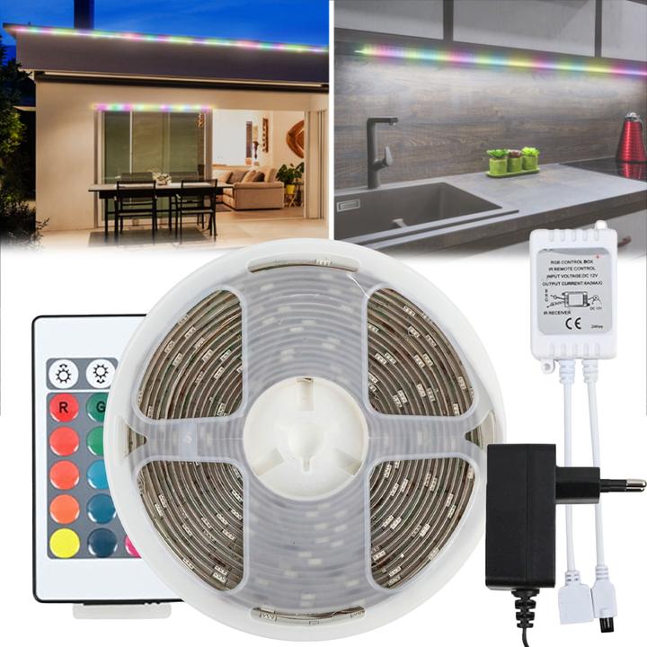 Produktbild Benson Electric LED-Streifen flexibel RGB IP65 5 m (RGB, 500 cm, Indoor, Outdoor)