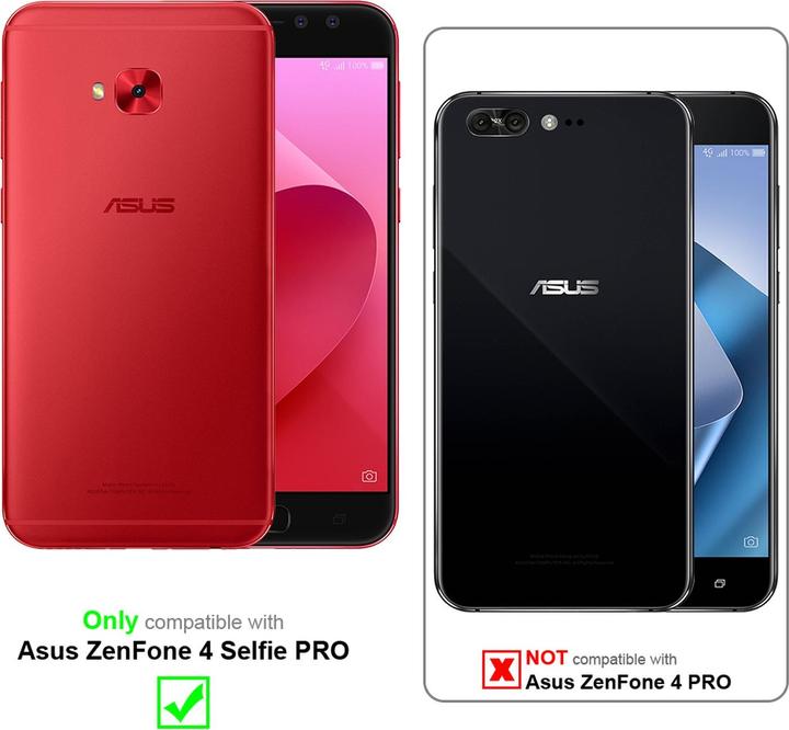Actual product image Cadorabo TPU Matt Metallic Cover (Asus Zenfone 4 Selfie Pro)