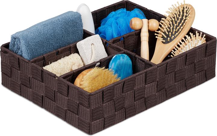 Produktbild Relaxdays Aufbewahrungskorb (1 x, 32 x 25 x 8.5 cm)