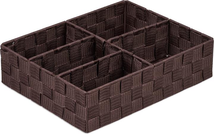Produktbild Relaxdays Aufbewahrungskorb (1 x, 32 x 25 x 8.5 cm)