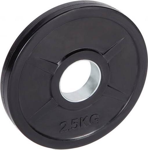 Fitcom Piastra per pesi Olympia gommata (1 x 2,5 kg)