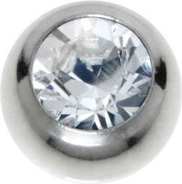 Bijouteria 1.2mm Piercing-Kugel (Kristall, Edelstahl)