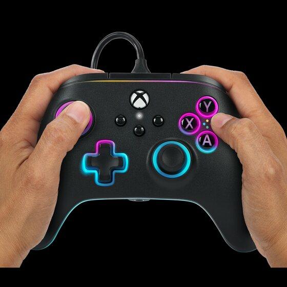 Produktbild PowerA XB Controller Advantage wired Lumectra black (Xbox Series X, Xbox Series S, PC)