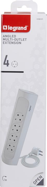 Produktbild Legrand Perfect-Fit Ecksteckdosenleiste (4 x, CEE7, 1 m)