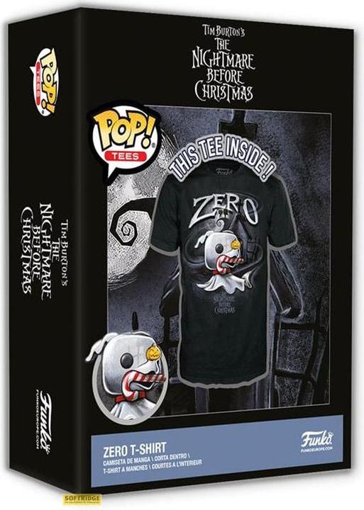 Actual product image Funko Nightmare Before Christmas Boxed Tee T-Shirt Zero w/Cane Size S (S)