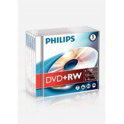 Actual product image Philips 1x5 DVD+RW 4.7GB 4x JC (5 x)