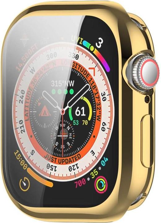 Produktbild Cover-Discount Apple Watch 10 - 46mm - Gummi Schutz Case Metall-Look