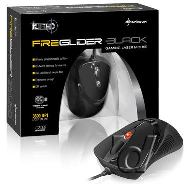 Actual product image Sharkoon FireGlider Black (Cable)