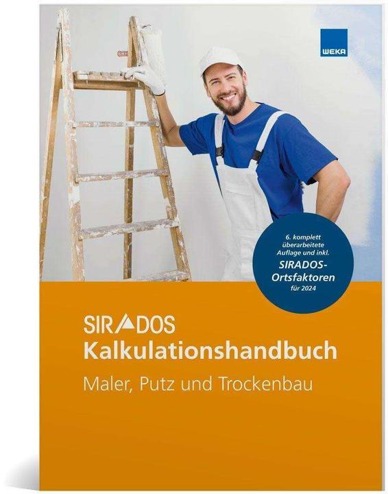 Produktbild SIRADOS Kalkulationshandbuch Maler, Putz und Trockenbau (Deutsch, 2024)