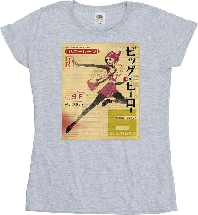 Disney Big Hero 6 Baymax Honey Lemon Newspaper TShirt (S)