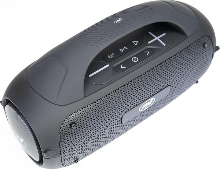 PNI Tragbarer Lautsprecher FunBox BT600, mit Bluetooth, 65 W, MP3-Player, Kartenleser, USB, kabellos (4 h, Akkubetrieb)