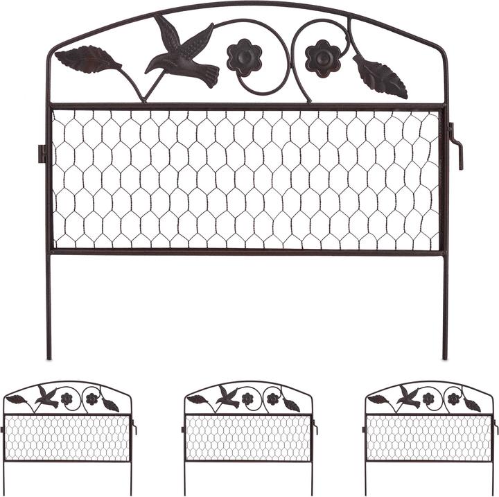 Actual product image Relaxdays Decorative garden fencing (189 cm)