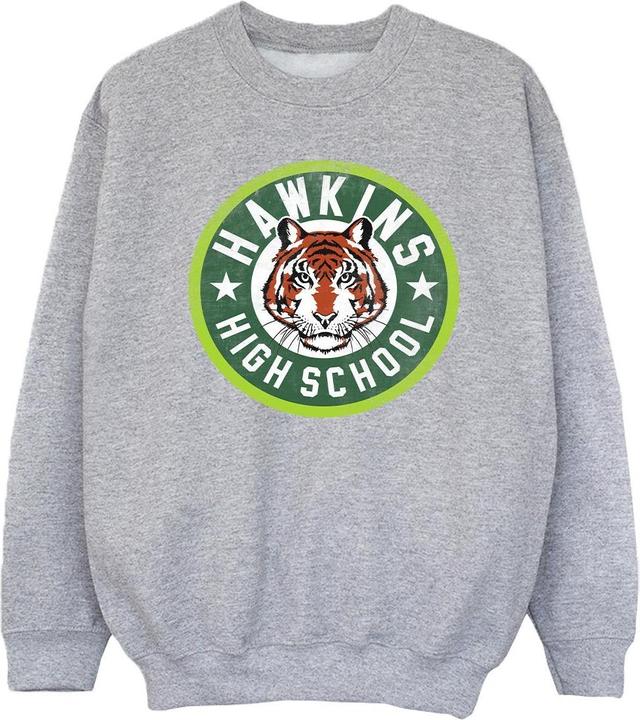 Netflix Stranger Things Hawkins Tiger Circle Sweatshirt Mädchen