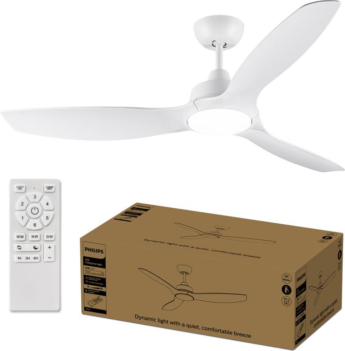 Produktbild Philips Deckenventilatorleuchte 35 W (Ventilator) + 24 W (Leuchte)
