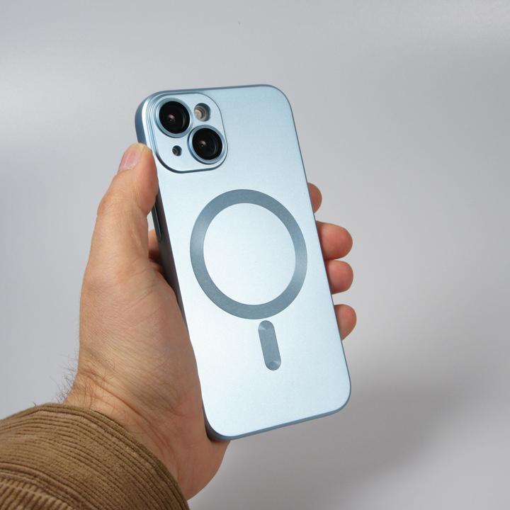 Produktbild PhoneLook Hülle Gummi weich mit Kameraschutzglas MagSafe (Apple iPhone 14)