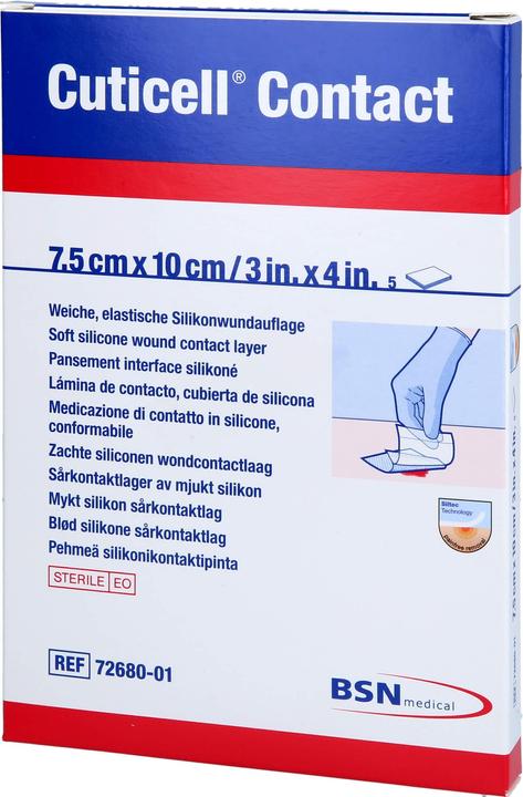 Produktbild BSN Contact Silikonwundauflage 7.5x10cm (5 x)