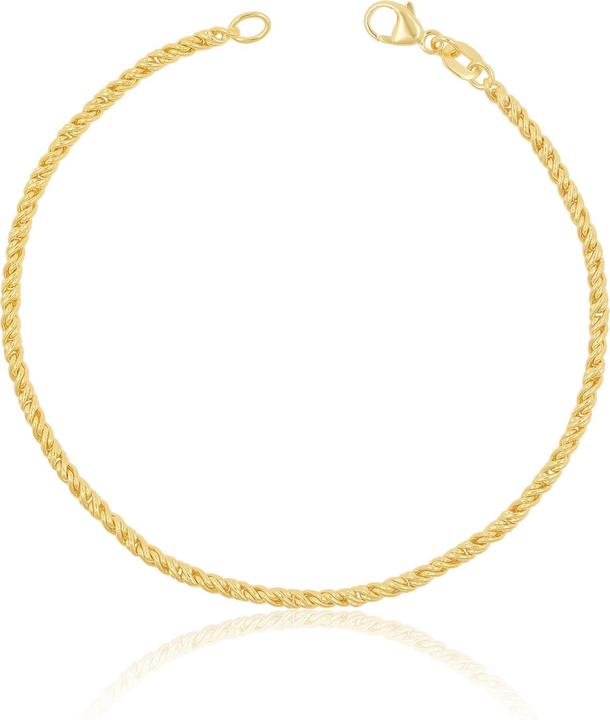 Muau Doppelanker (19 cm, 750/18K Gelbgold)