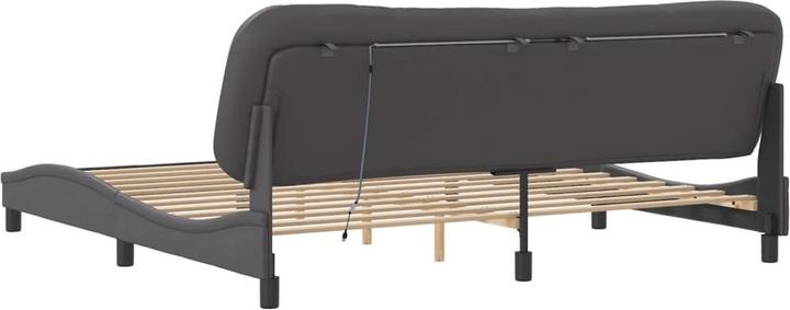 Produktbild VidaXL Bettgestell mit LED Kunstleder (200 x 200 cm)