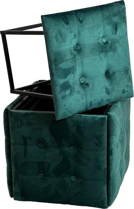 Image du produit Go Gift Puff-Transformer 5in1 - 5 tabourets en 1 pouf bouteille velours vert