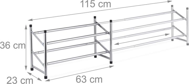 Image du produit Relaxdays Baylee (115 x 23 x 36 cm)