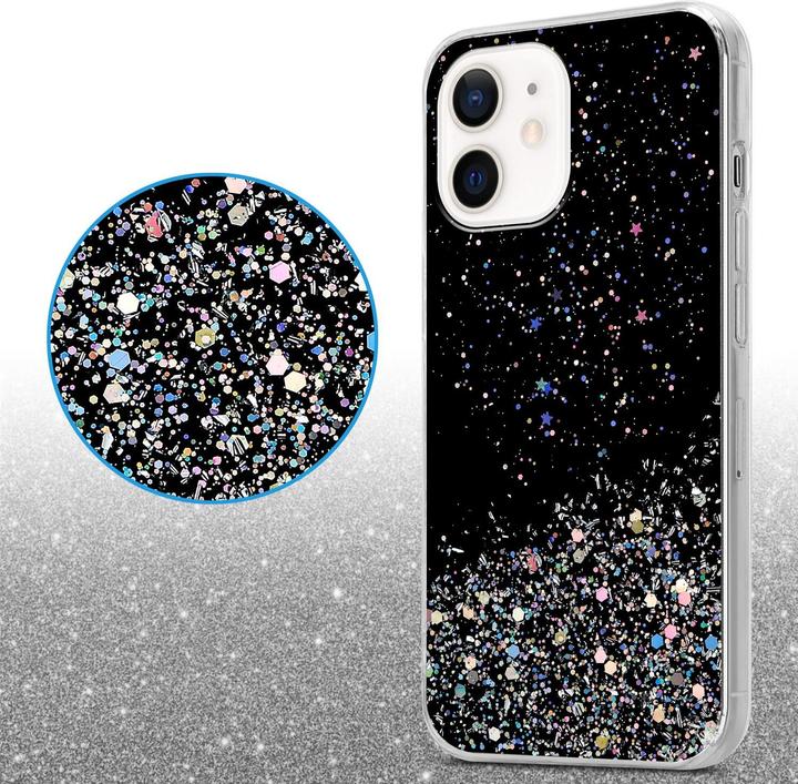 Image du produit Cadorabo Couverture TPU paillettes scintillantes (Apple iPhone 12 mini)