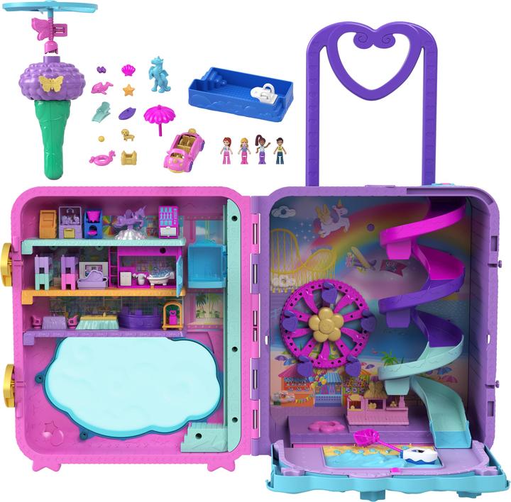 Polly Pocket Holiday in a rolling suitcase