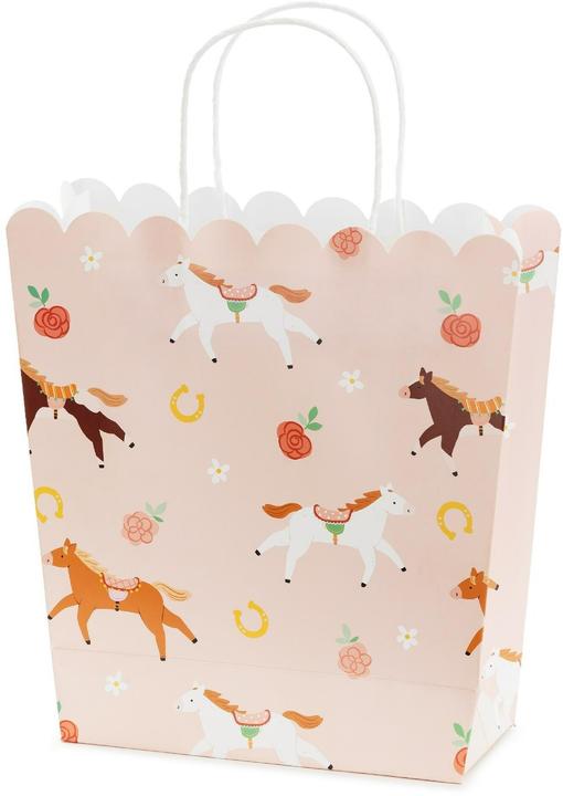 Image du produit Partydeco Sac cadeau cheval, 1 pièce, rose clair (Pochette cadeau, 1 x)