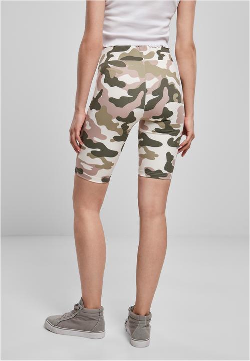 Actual product image Urban Classics Ladies High Waist Camo Tech Cycle Shorts (XS, S)
