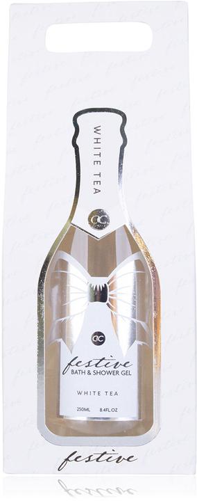Produktbild Accentra Bade- & Duschgel FESTIVE in Flasche inkl. Geschenkbox "Champagner", 250ml, Duft: White Tea, Farbe: s (250 ml)