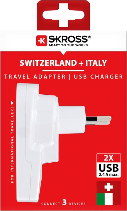 Produktbild Skross Länderreiseadapter für 3 verschiedene Steckerstandards