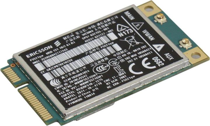 Image du produit HP hs2340 HSPA+ mobile broadband + F5521 MiniCard module