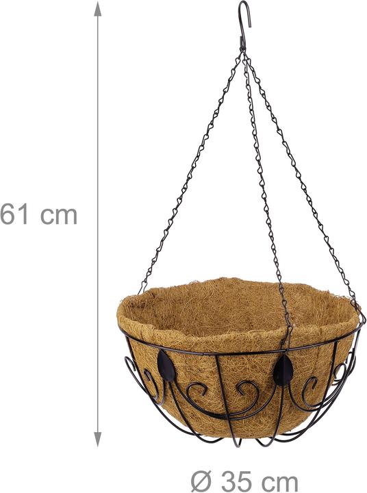 Actual product image Relaxdays Hanging baskets (35 cm)