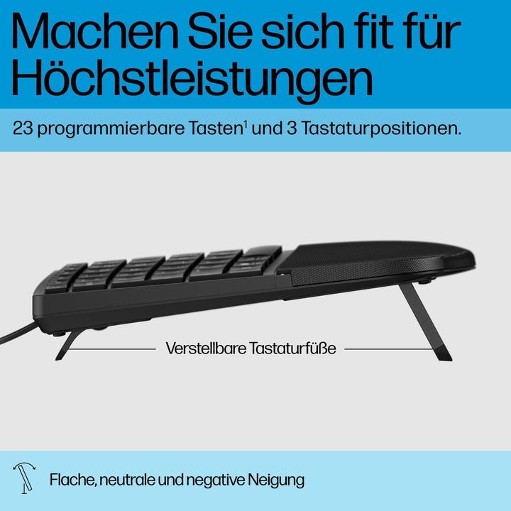 Image du produit HP 485 CFT WD KBD DE (DE, Filaire)