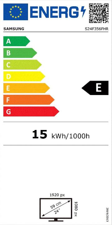 Energy Label Samsung S24F356FHR (1920 x 1080 pixels, 24")