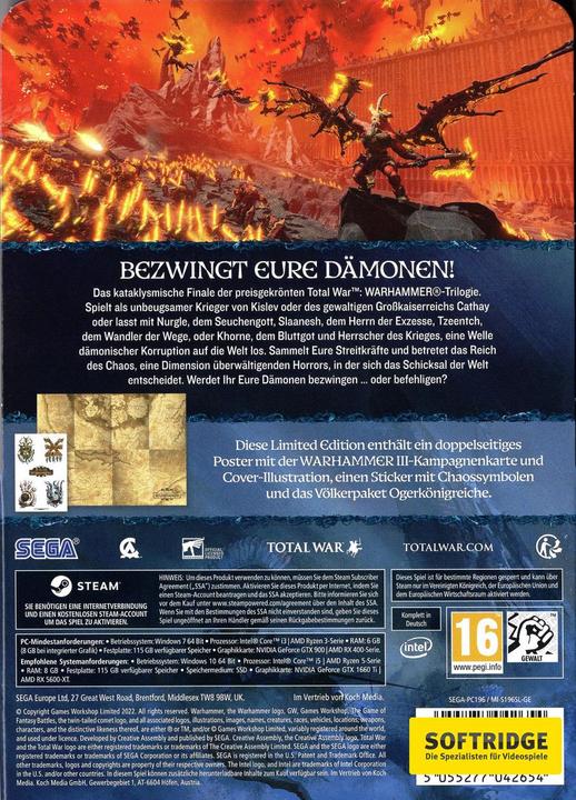 Immagine prodotto Sega Guerra totale: Warhammer 3 (PC, DE)
