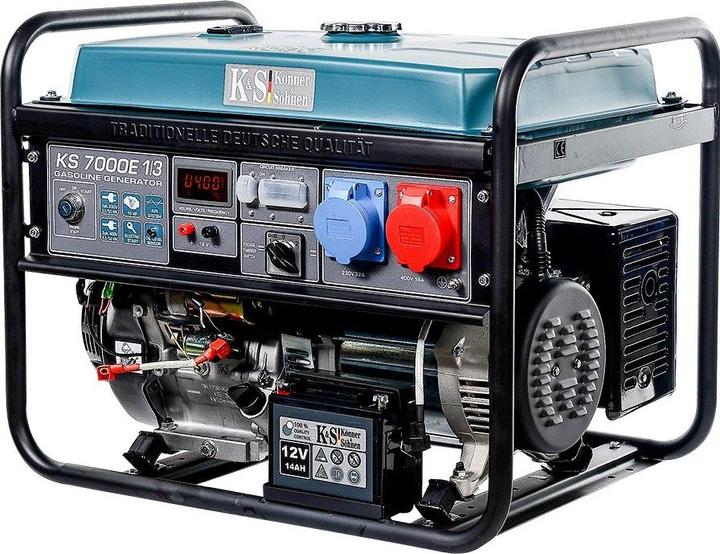 Produktbild Könner & Söhnen BENZINGENERATOR 5,0kW 230/400V ELEKTROSTART AVR VST KS7000E-1/3 (5000 W, 1.10 l)