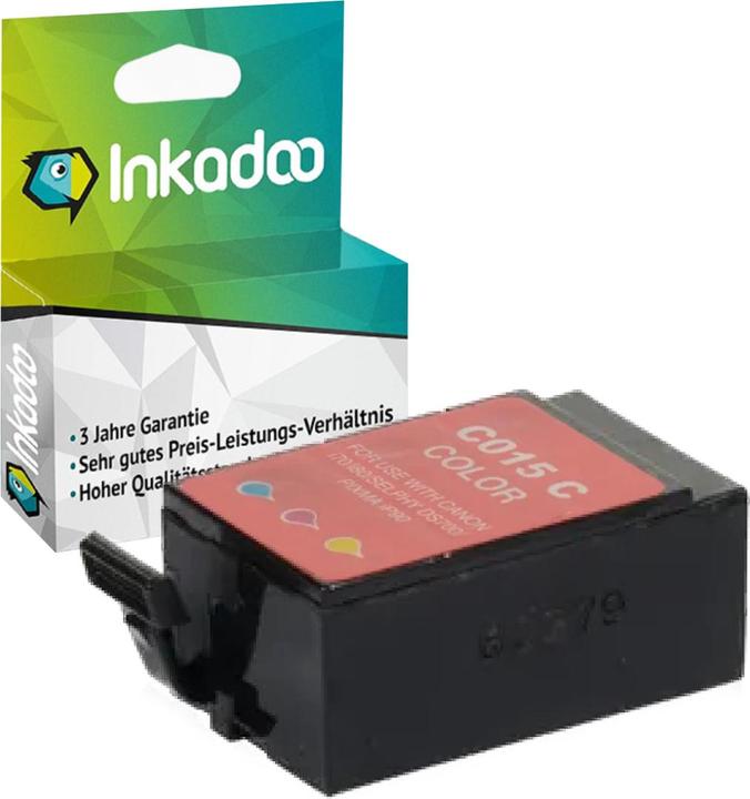 Produktbild Inkadoo Druckerpatronen kompatibel zu Canon 8191A002 / BCI-15C Tintenpatrone, color Farbe (Color)