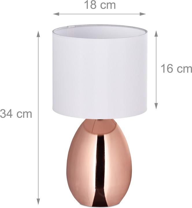 Produktbild Relaxdays Nachttischlampe